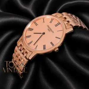 All Rose Gold Watch with Dial and Chain