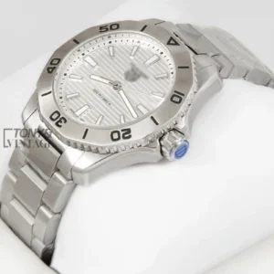 "All Silver Automatic Watch with Dial "