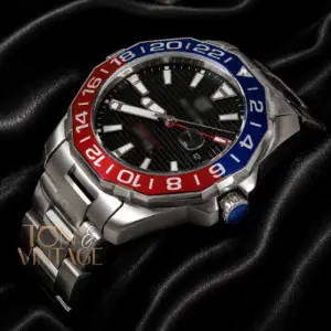 All Silver Watch with Black Dial