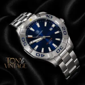 All Silver with Deep Blue Dial Watch