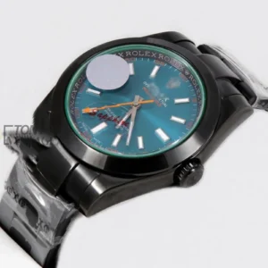 "Black Sky Blue Dial Automatic Watch "