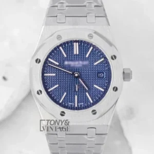 Blue Dial Silver Chain Watch
