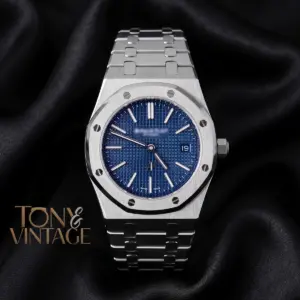 Blue Dial Silver Chain Watch