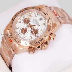 Chronograph 40 Rose Gold White Dial