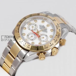 "Chronograph 40 Two Tone Yellow Gold White Dial "