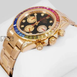 "Chronograph 40 Yellow Gold Rainbow Edition Black Dial "