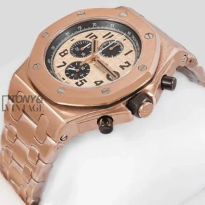 Chronograph All Rose Gold Dial Chain Watch