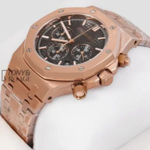 Chronograph Rose Gold Black Dial