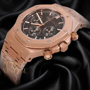 Chronograph Rose Gold Black Dial