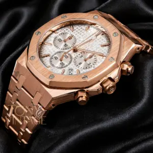 Chronograph Rose Gold Silver Dial