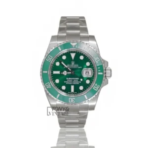 Collection 40 Silver Green Dial & Bezel Automatic Watch