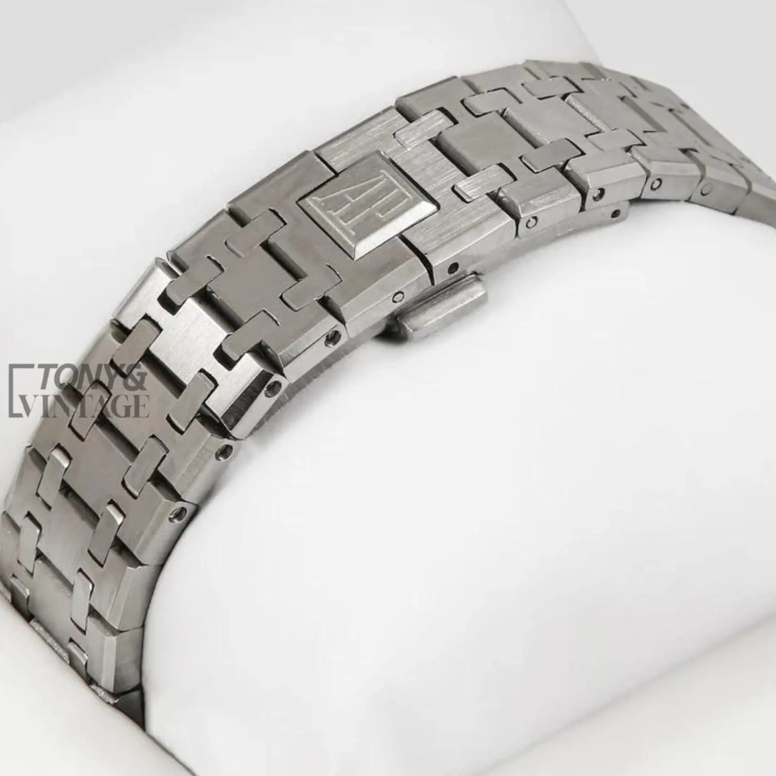 Perpetual Calendar Silver Black Skeleton Dial Automatic Watch - Image 3