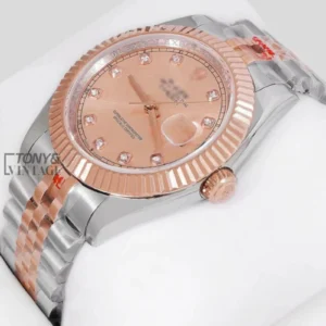 "Rose Gold Two Tone Dial Automatic Watch "