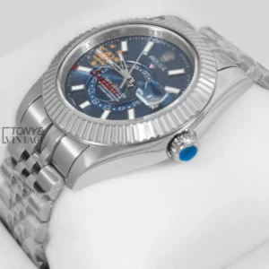 "Silver Blue Dial Automatic Watch "