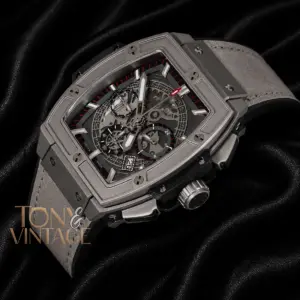 Silver Matte Watch With Skeleton Dial and PVC Strap