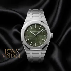 Silver Premium Green Dial PPF Automatic Watch