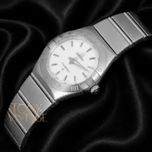 Silver With White Dial Ladies Watch