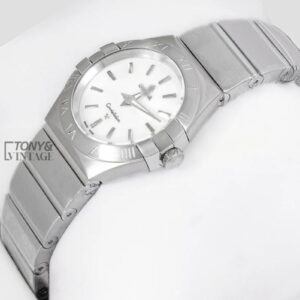 Silver With White Dial Ladies Watch