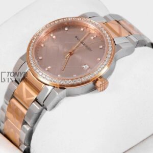Two Tone Rose Gold With Bownn Dial Ladies Watch