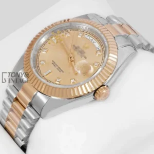 Two Tone Yellow Gold Dial Automatic Watch