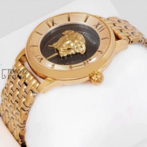 YELLOW GOLD WITH BLACK DIAL LADIES WATCH
