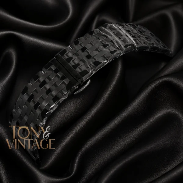 All Black Watch with Dial and Roman Figure Chain