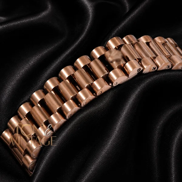 All Rose Gold Deep Blue Dial Automatic Watch