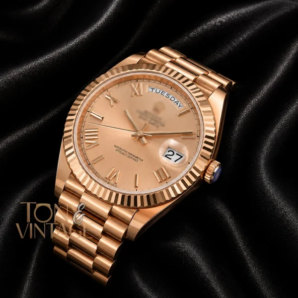 All Rose Gold & Roman Numerals Automatic Watch