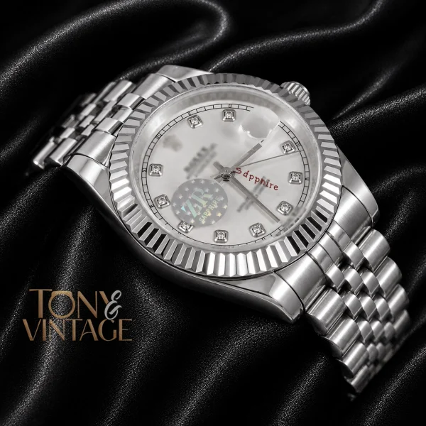 All Silver Automatic Watch with Dial2 copy