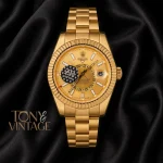 All Yellow Gold Dial Automatic Watch