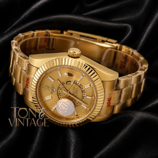 All Yellow Gold Dial Automatic Watch