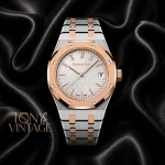 Two Tone White Dial Watch