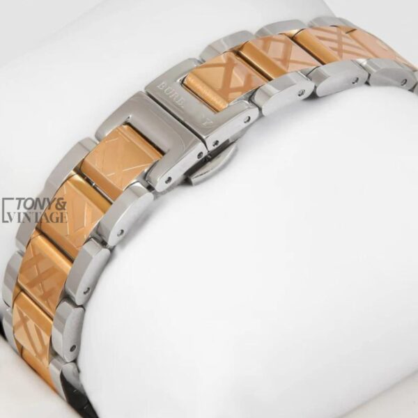 CHRONOGRAPH TWO TONE ROSE GOLD WITH WHITE DIAL LADIES WATCH