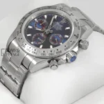 Chronograph 40 Silver Watch with Blue Dial