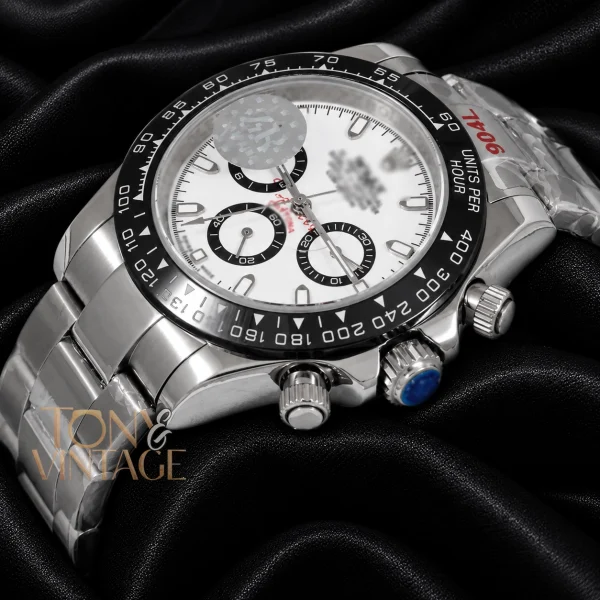 Chronograph 40 Silver White Dial & Bezel