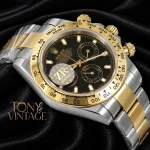 Chronograph 40 Two Tone Yellow Gold Black Dial Index