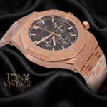 Chronograph Rose Gold Black Dial