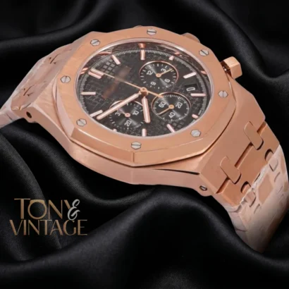 Chronograph Rose Gold Black Dial