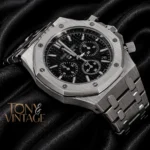 Chronograph Silver Black Dial