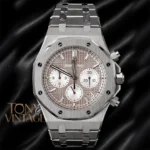 Chronograph Silver Dial Chain Watch