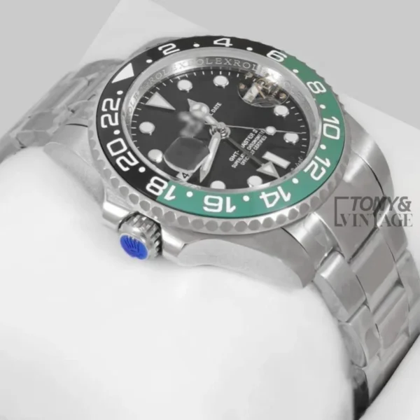 GMT 40 Silver Black Dial