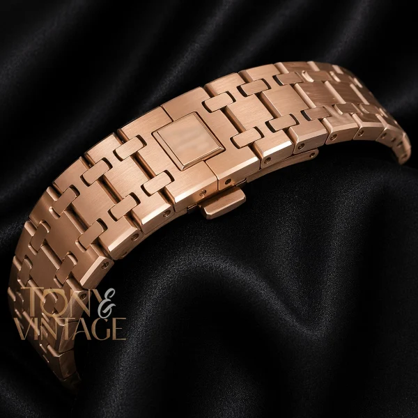 Oak Chronograph Rose Gold Green Dial