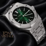 Oak Silver Green Dial