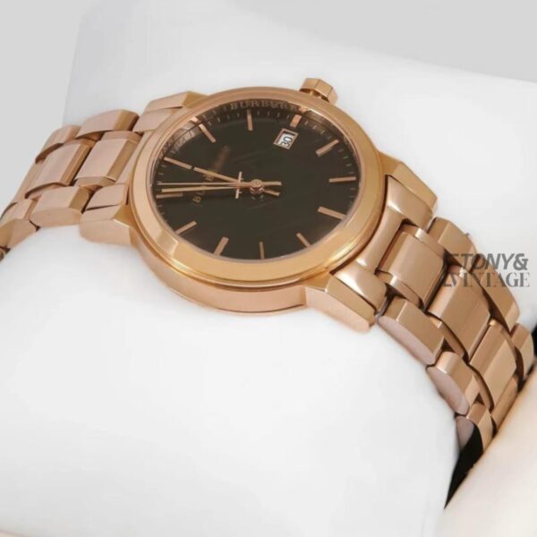 ROSE GOLD WITH BLACK DIAL LADIES WATCH