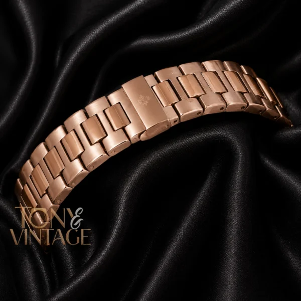 Rose Gold Automatic Watch with Green Dial