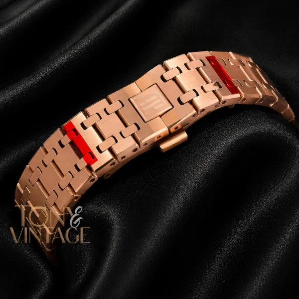 Rose Gold Black Dial Automatic Watch