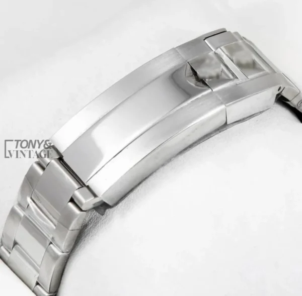 Silver Automatic Watch with Black Dial
