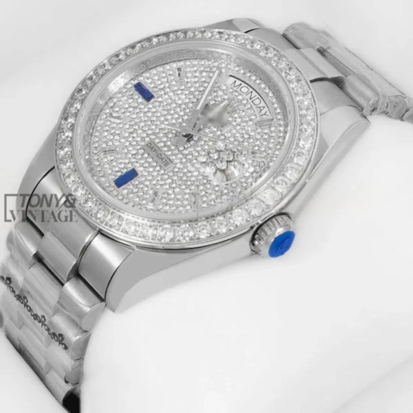 Silver-Automatic-Watch-with-Stone-Dial-and-Bezel1.webp