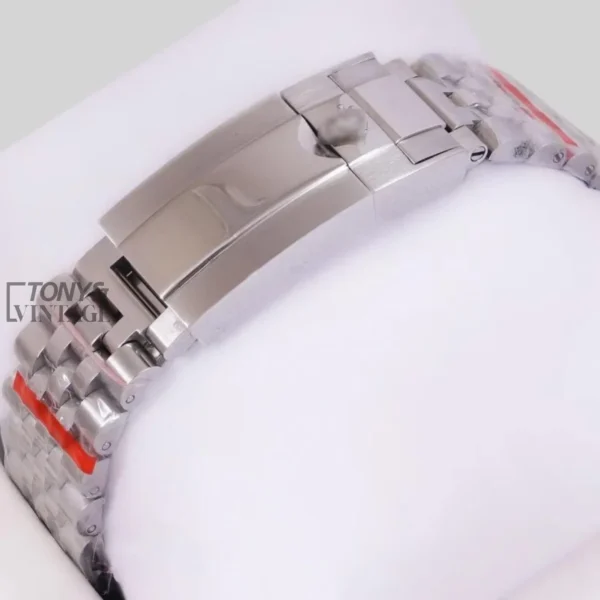 Silver Black Dial & Blue Bezel Automatic Watch