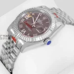 Silver Grey Dial Automatic Watch